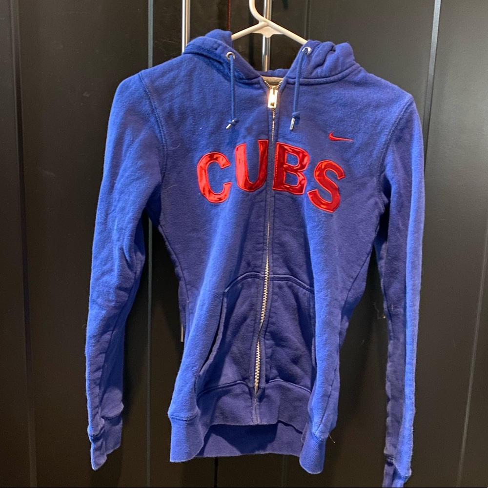 Cubs baseball Nike women’s zip up hoodie